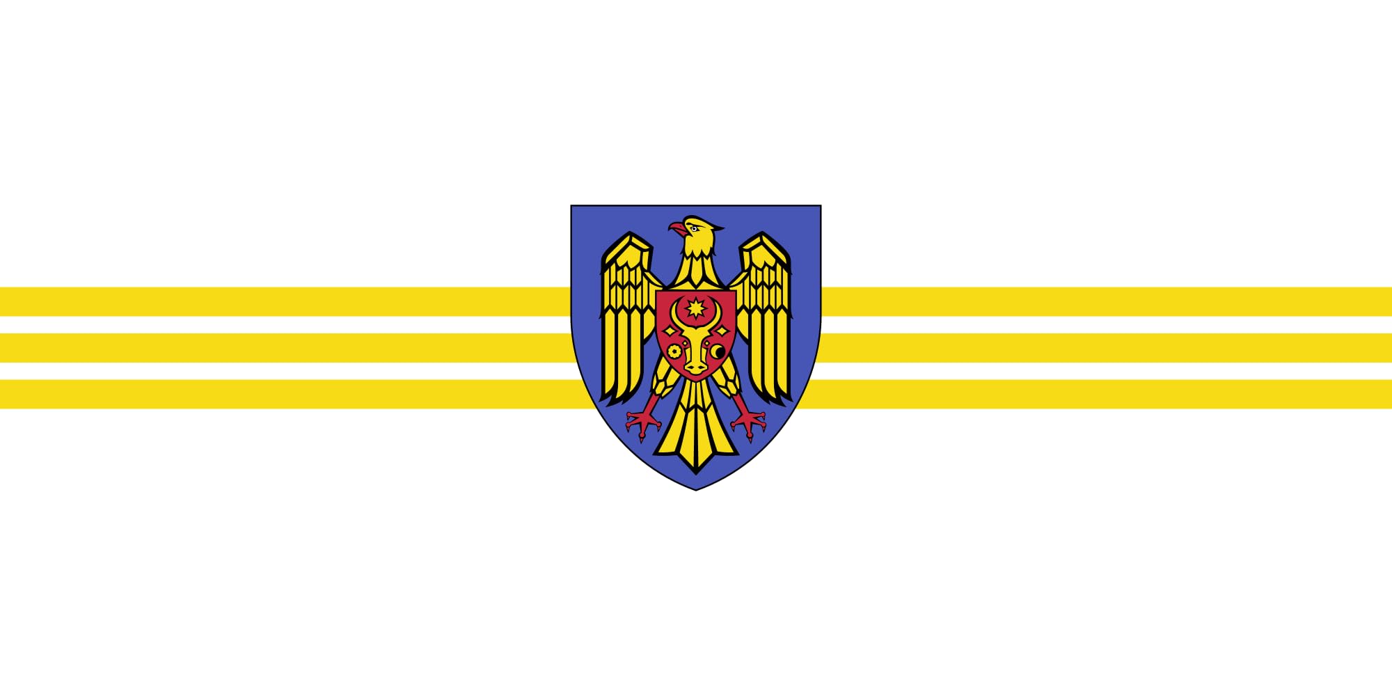 Drapeau large Chișinău grand pavillon extérieur Moldavie pour mât