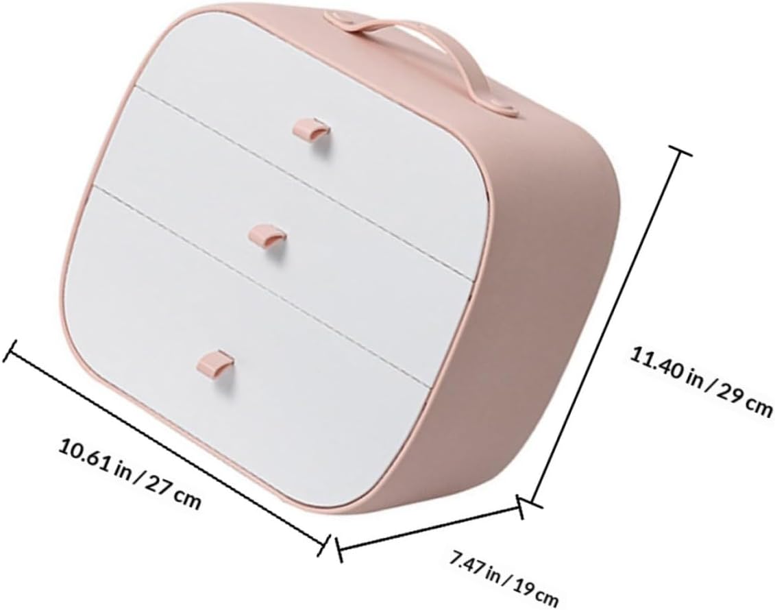 BESPORTBLE Underwear Storage Box Multi-compartment Grid, Pink Bra and Panties Organizer Drawer Container, Plastic Closet Storage and Socks