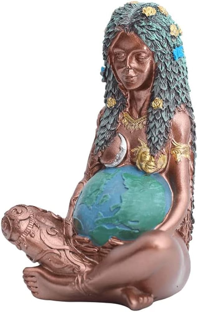 Amazon.co.jp: 女神像、母なる大地の女神像、ガイア像、像の母