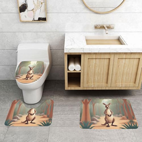 Alfombrillas de baño para tocador y zonas infantiles de zoo 4