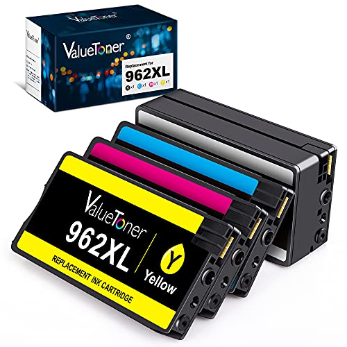 Tech Deals ๐ฅ Valuetoner Remanufactured Ink Cartridges Replacement for HP 962XL 962 XL for OfficeJet Pro 9015 9015e 9025 9025e 9018 9010 9012 9020 9022 9026 9027 9028 printer 962xl Ink cartridges Combo Pack(4 Pack) Tech Deals ๐ฅ Valuetoner Remanufactured Ink Cartridges Replacement for HP 962XL 962 XL for OfficeJet Pro 9015 9015e 9025 9025e 9018 9010 9012 9020 9022 9026 9027 9028 printer 962xl Ink cartridges Combo Pack(4 Pack)