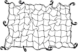 MOTRAIN Heavy-Duty Cargo Net, 120x80 cm Universal Car Net for Pickup Trucks & SUVs, 10Reinforced ABS Hooks, Large Adjustab...