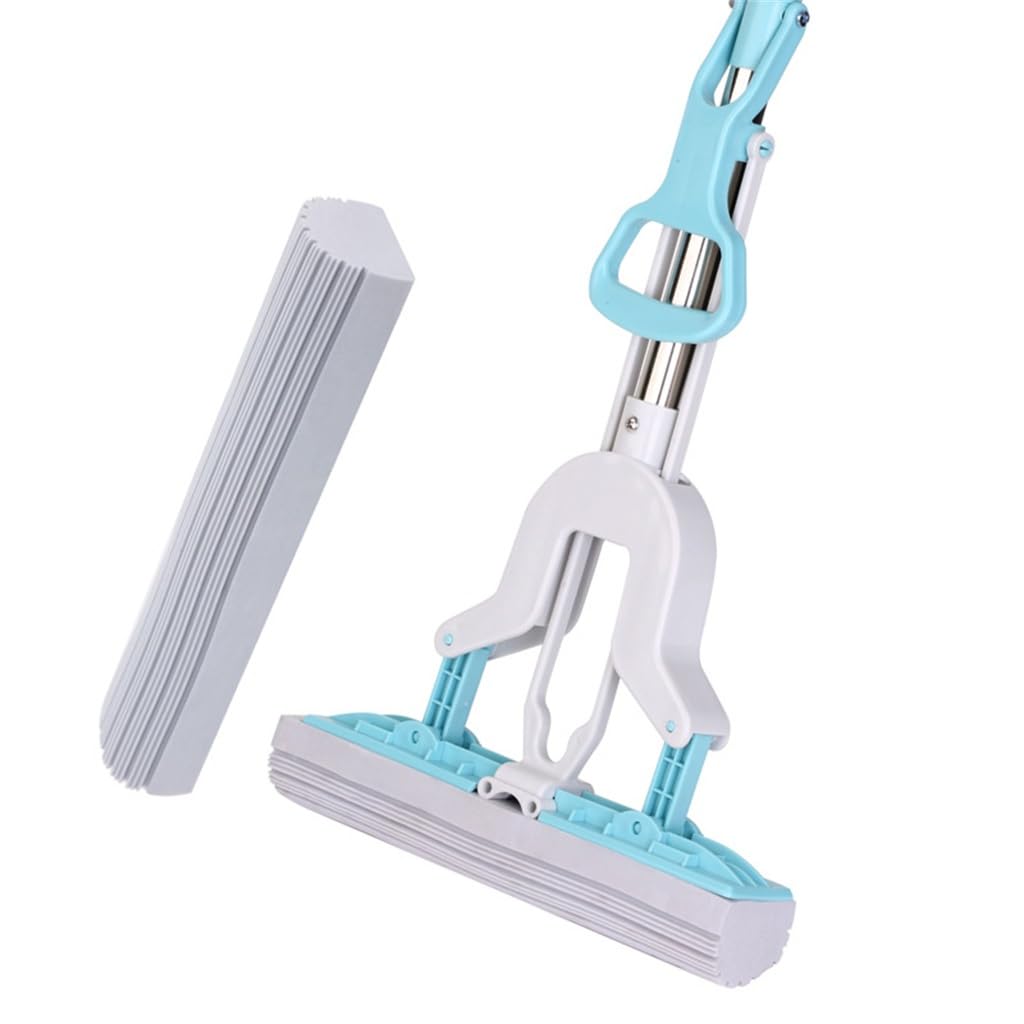 HNJCHE V-Shaped Cotton Mop Sponge Mop for Floor Tiles Absorbent Floor Mop Absorbent Sponge, AS SHOW