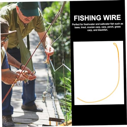 ibasenice 10 piezas línea de pesca líder de nylon miniatura 3