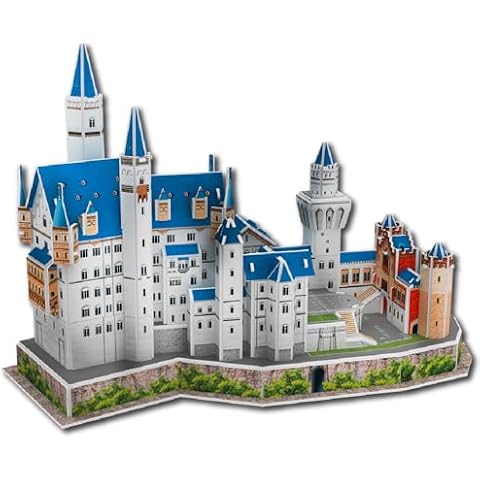 Neuschwanstein Castle 3D Puzzle Kit for All Ages Cover