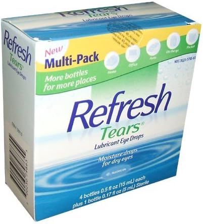 RefreshTears Lubricant Eye Drops, Moisture Drops for Dry Eyes, 8 x .5 fl oz plus 2 x .17 fl oz. bottles