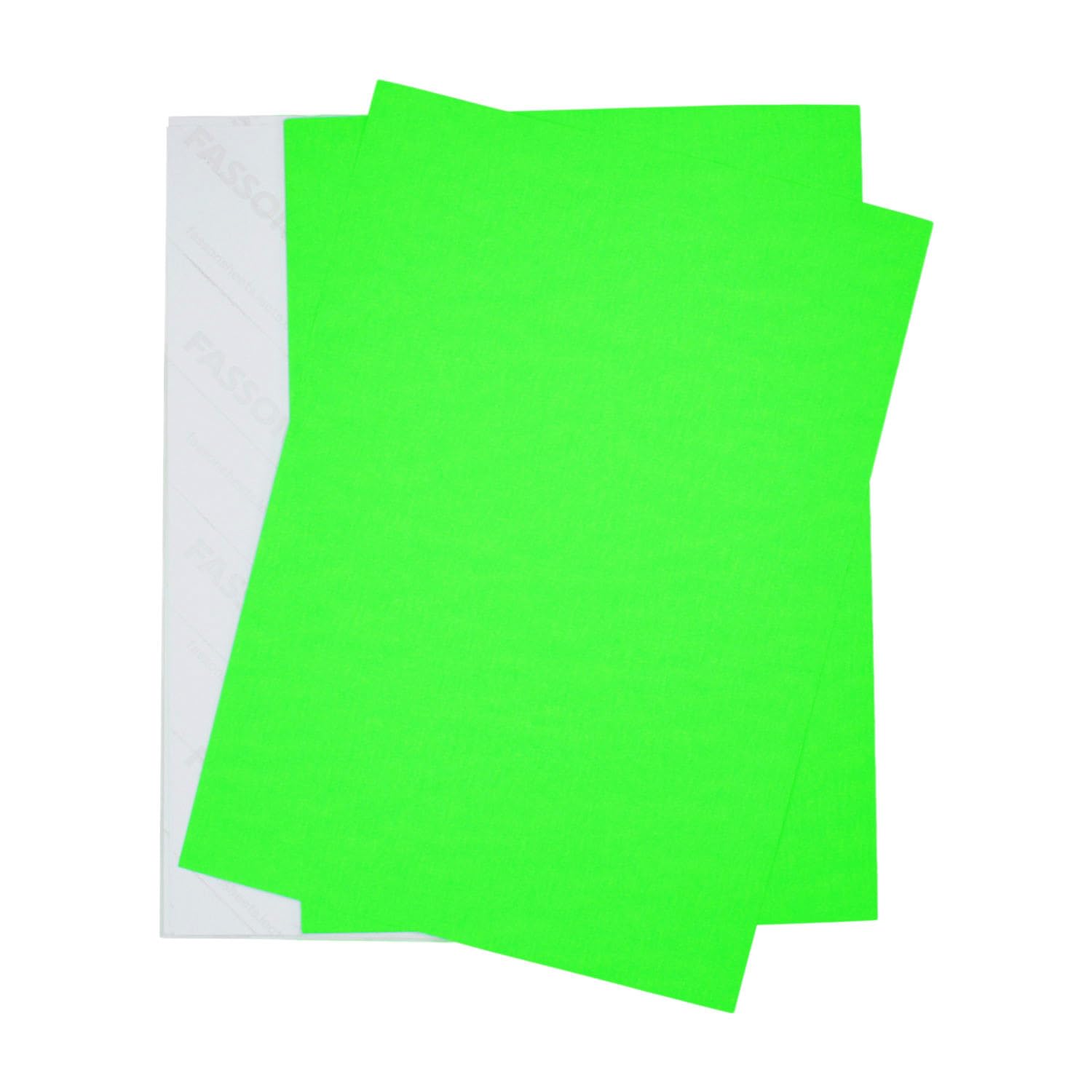 25 etiquetas de rotulación en verde neón I DIN A4 grande I etiquetas de neón de papel para escribir y pegar I versátil adhesivo universal I dv_1013