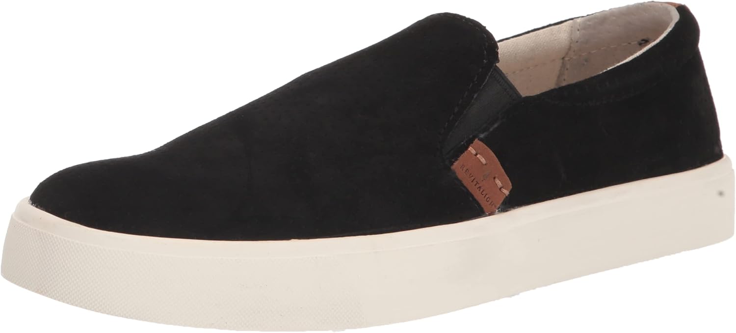 REVITALIGN Women's Boardwalk Sneaker, Black, 8