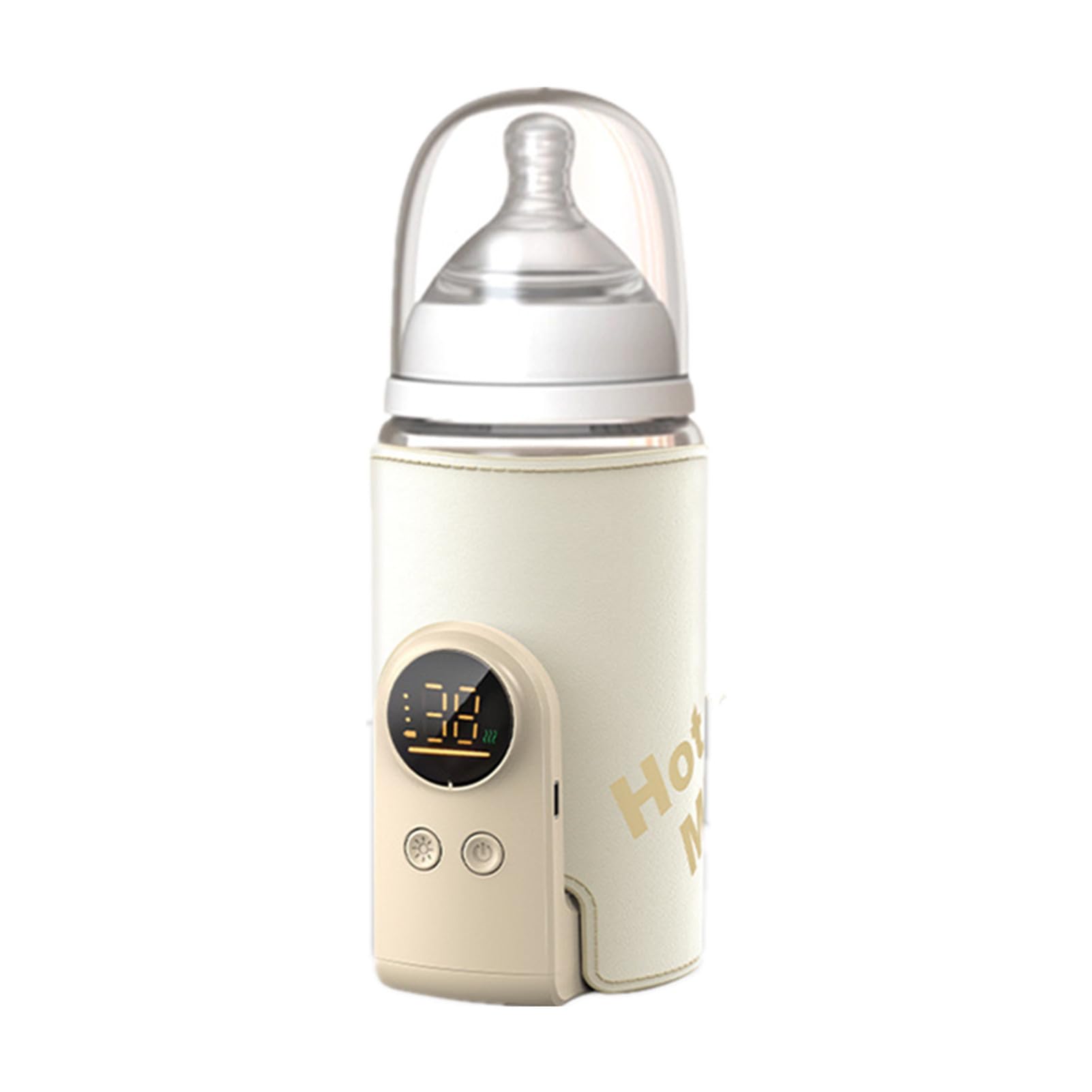 Portable Milk Warmer for Travel, Cordless Milk Bottle Warmer Fast Heating, Universal Baby Bottle Heat Keeper Type C for Breastmilk Formula or Water (8000mah)