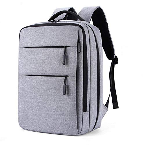 Zaino da viaggio per laptop da 15 pollici da 17.3 con tracolla per impermeabile e antisismico 15.6 versione di lusso Grey Plus