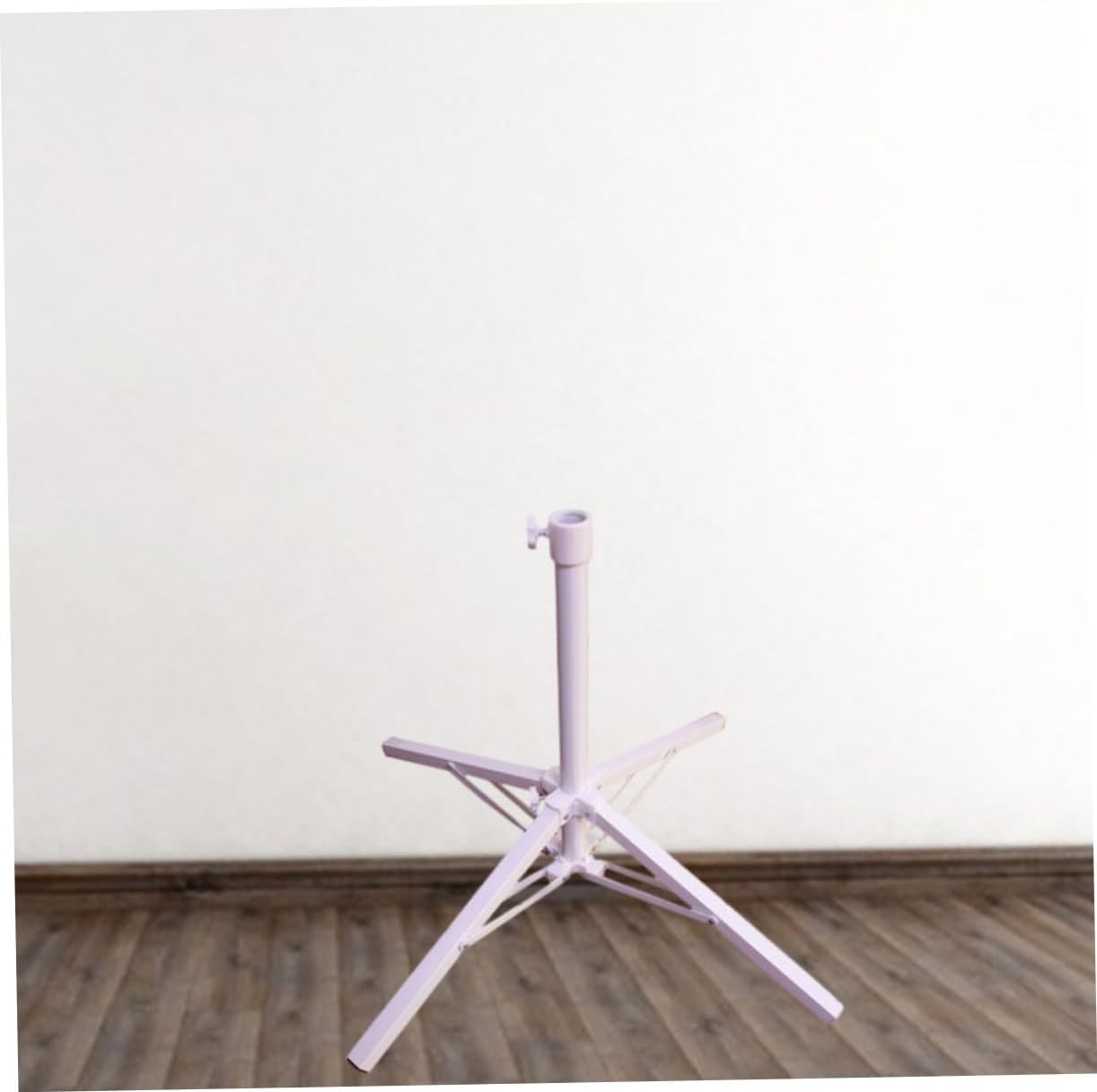 Umbrella Stand Folding Design Portable Umbrella Base for Patio Heavy Duty Iron Adjustable Screw for Different Diameter 90cm Extended 54cm Close