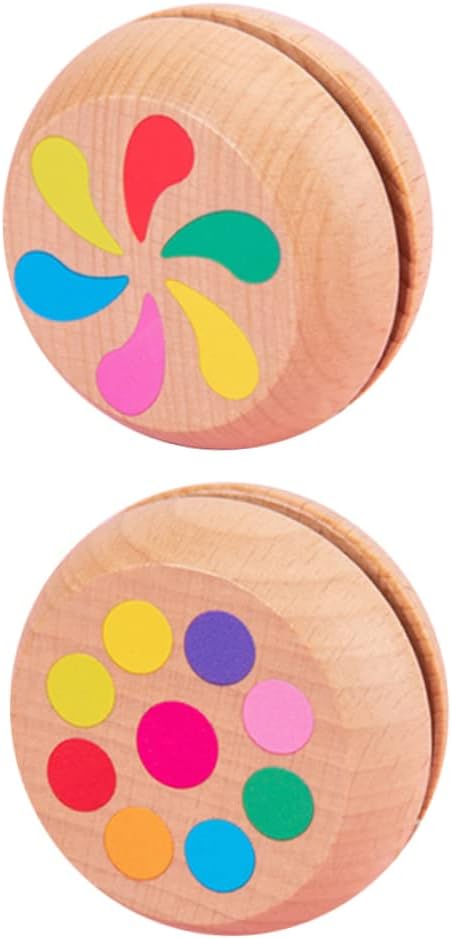 ERINGOGO 6 Pcs Wood Yoyo Ball Yoyo for Kids Beginners Auto Return Yoyo Beginner Yoyo Ball Yoyo Toy Kids Student Yoyo Ball Kids Yoyo Early