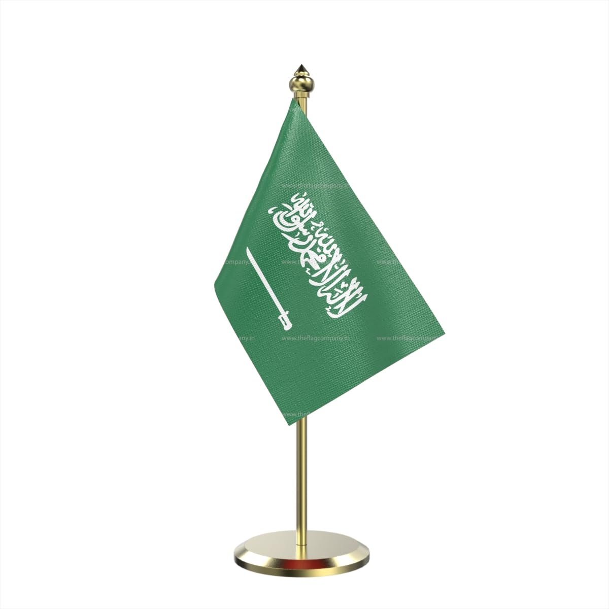 The Flag Company Saudi Arabia Table Flag with Brass Base and Brass Pole | 4x6 Inch Mini Desk Flag for Office, Events & Décor-image-14