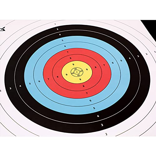 Tuxing 30Pcs Targets Paper Standard Archery 40Cm(15.74 Inch) 10 Ring Self Adhesive Shooting Target Bow And Arrow Targets For Hunting & Shooting Gun, Pistol, Air Rifle, Bb Gun, Airsoft #TOP4