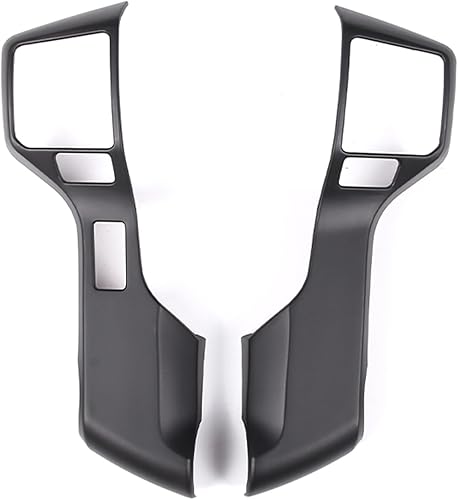 Adhesivos para volante de automóvil, ABS, cromados, para Toyota Tacoma Tundra 4Runner 2015, 2016, 2017, 2018, 2019, 2020 (negro mate, 3+2 agujeros)