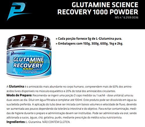 Glutamina Glutamine Science Recovery 1000 Powder Performance Nutrition 150g