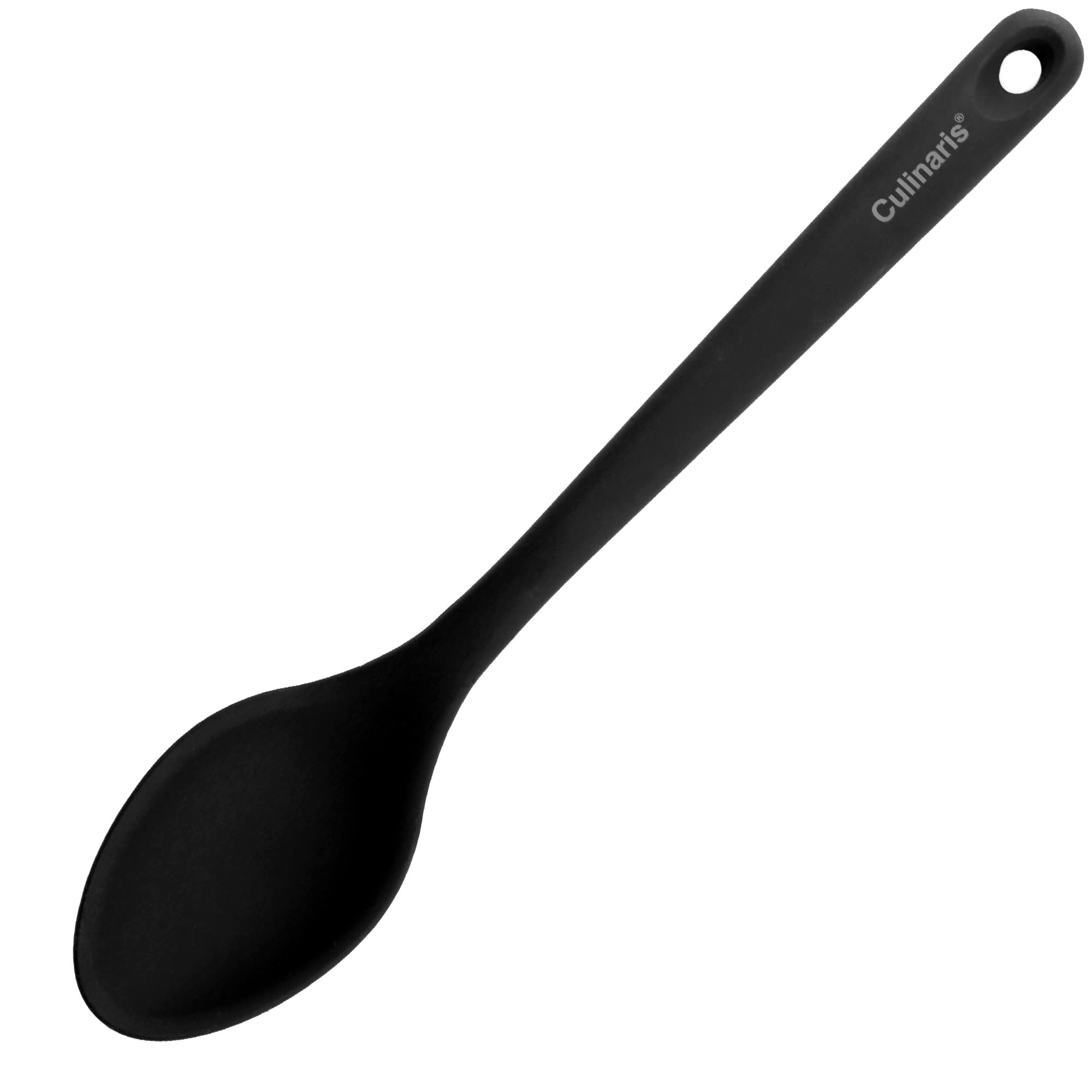 Culinaris Silikon Küchenhelfer Set 8-Teilig • Hitzebeständige Silikontools zum Kochen Grillen Backen servieren • BPA frei Lebensmittelqualität • Silikonutensilien Spülmaschinengeeignet • Farbe Schwarz