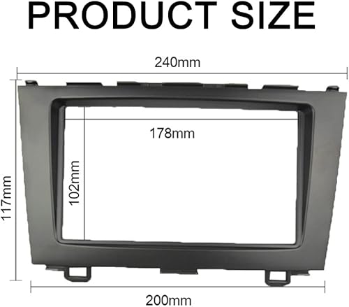 Miniatura 3 de Kit de montaje de montaje de montaje de radio DIN doble DIN compatible con bisel estéreo Honda CR-V CRV 2007-2011