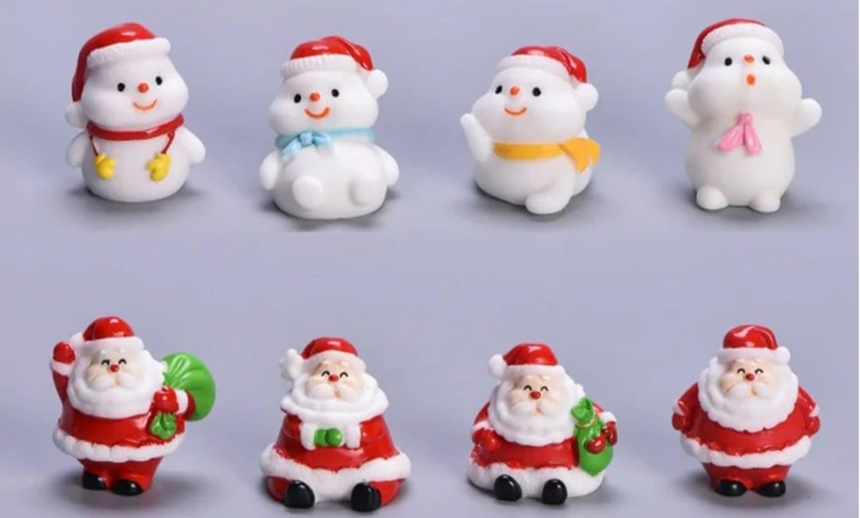 VRB Dec 7 pcs for Unique Gift, Home, Bedroom, Living Room, Office, Restaurant Decor, Figurines and Garden Decor Items Decorative Showpeice for Home (Christmas Miniature Design 2) VRB Dec 7 pcs for Unique Gift, Home, Bedroom, Living Room, Office, Restaurant Decor, Figurines and Garden Decor Items Decorative Showpeice for Home (Christmas Miniature Design 2)