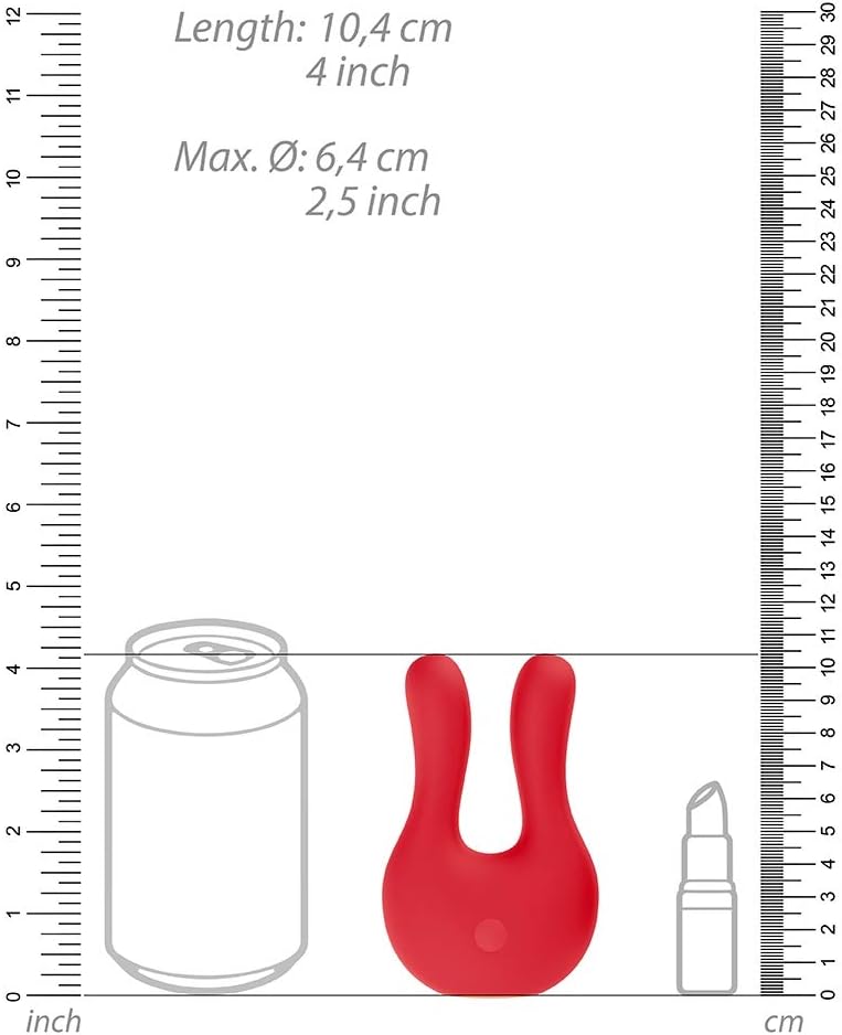 Shots Toys Elegance Dual Motor Clitoral Stimulator Exceptional, Red