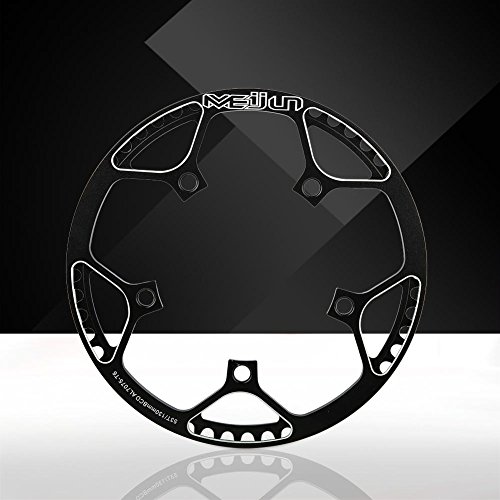 Dilwe Chainring Aluminum Alloy Mountain Bike Front Chainring Single Chain Ring 53T(Black) - Thumbnail 5