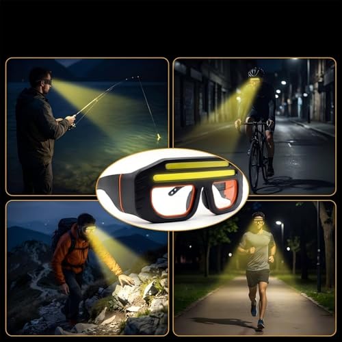 Evite accidentes en la oscuridad con gafas de seguridad LED recargables 4