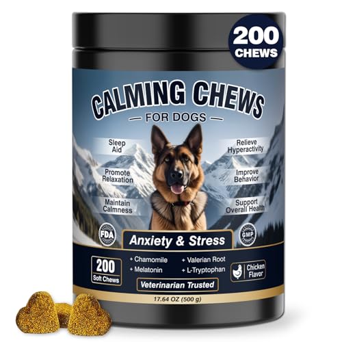 Calming Chews for Dogs 200ct, Dog Calming Chews - A…