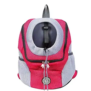 Pet Backpack Portable Travel Bag Front Chest Bag Berathable Mesh Drawstring Design Outdoor Pet Dog Carrying Bag TOUFA