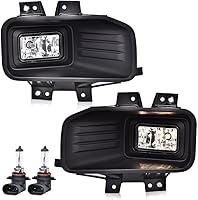 Vista 21 de G-PLUS Luces antiniebla para parachoques delantero con bombilla compatible con Jeep Grand Cherokee 2005 2006 2007 2008 2009 2010/compatible con Jeep