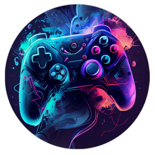 QUICQOD Game Mouse Pad,Teen Boy Gift,Game Lover Gifts,Round...