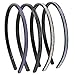 Produktbild LONEEDY 4 Pack Fashion Rhinestone and Crystal Hard Headbands, Non-slip Teeth Hairband for Women