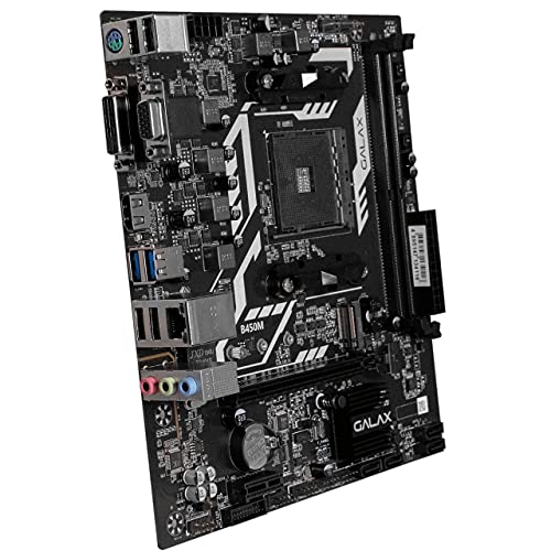 Image of GALAX B450M Motherboard for AMD Ryzen 1st, 2nd and 3rd Gen CPU with SATA 6Gbps, DDR4 32GB, HDMI, DVI-D, VGA, USB 3.1 Gen 1