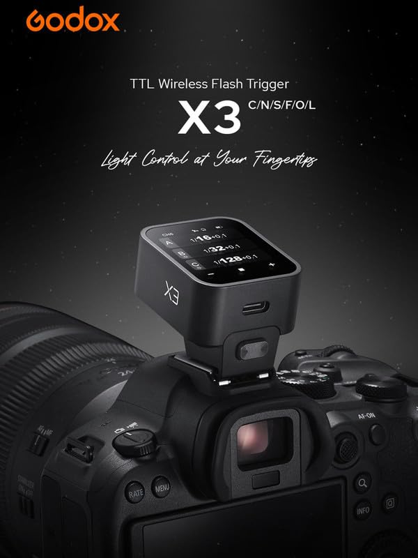 Godox X3S X3 S X3-S TTL Wireless Flash Trigger for Sony Camera, OLED Touchscreen Flash Transmitter,Built-in Lithium Battery Support Quick Charge(Godox Xpro-S/XProII-S Upgrade Version) by GODOX - Used condition - Image 2
