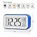 Produktbild Digital Wecker, SUMBAY Lichtsensor Berührungssensor Wecker Batterie betrieben mit großen Bildschirm,Snooze, Datum, Kalender Temperaturanzeige leiser Wecker für Kinder, Jugendliche, Teenager - blau