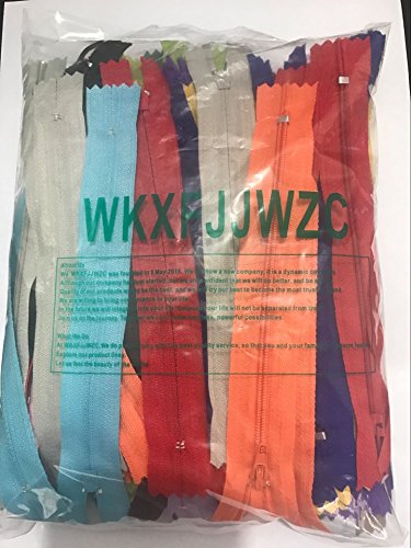 Wkxfjjwzc 60Pcs 30Cm (12Inch) Nylon Coil Zippers Tailor Sewer Craft Crafter's &Fgdqrs (Mix) #TOP2