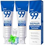 2 Pack Hydroxyapatite Toothpaste, Fluoride Free Nano Hydroxyapatite Toothpaste, Help for Strengthening Enamel