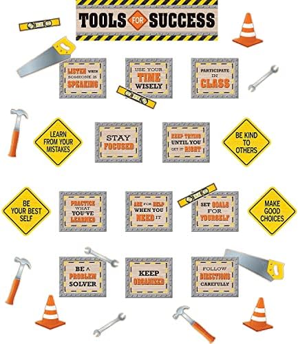 Teacher Bulletin Board Set MINI Under CONST Tools for Success 31 PCS image 3