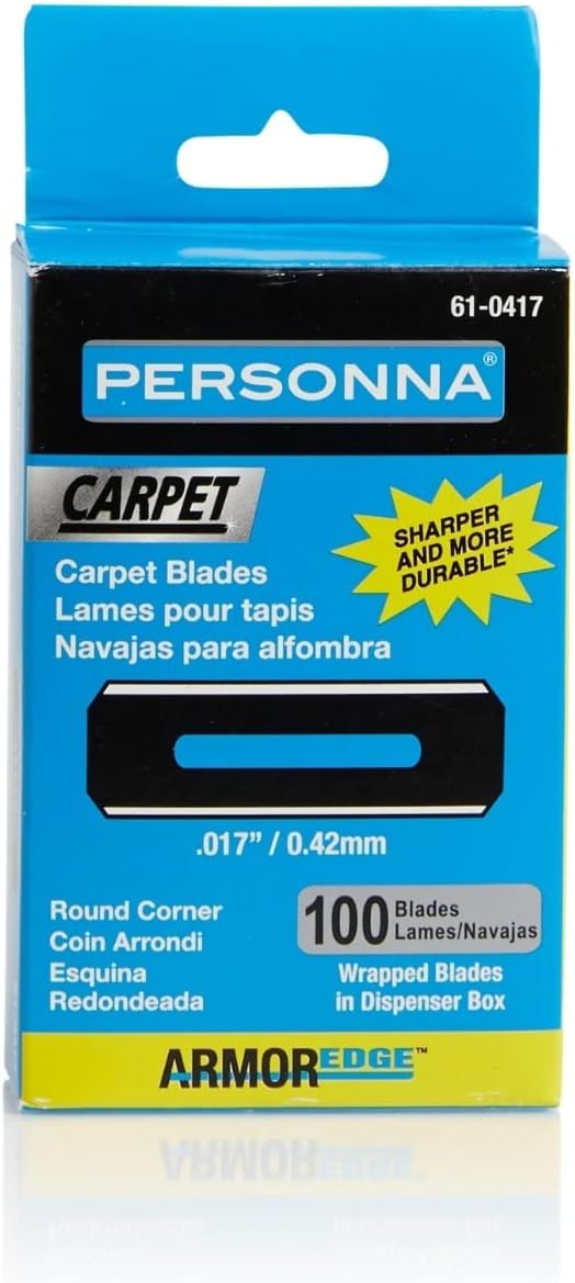 Personna Slotted Round Corner Carpet Blades (100-Pack)
