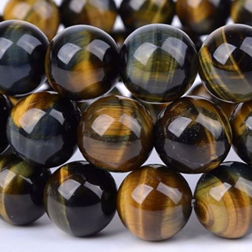 Image of 90pcs Adabele Natural Blue Golden Tigers Eye Gemstone 4mm (0.16 Inch) Round Beads