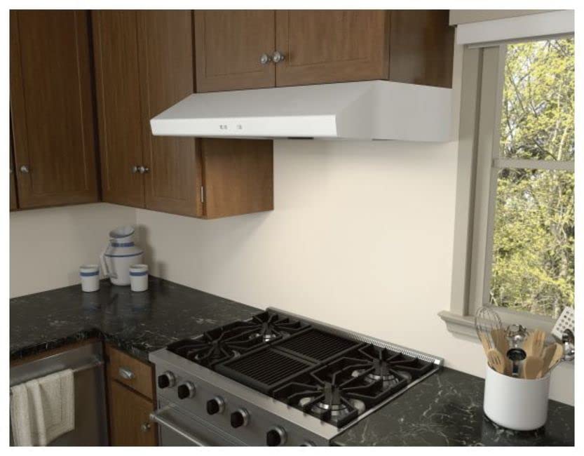 Zephyr AK6536C Cyclone 290-600 CFM 36 Inch Wide Under Cabinet Range Hood with LumiLight LED Lighting - Stainless Steel