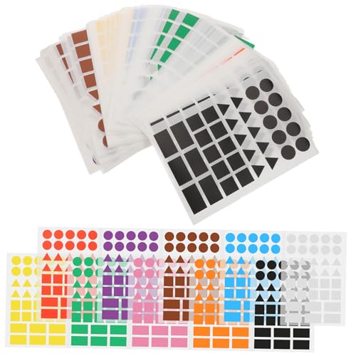Étiquettes autocollantes colorées stickers formes variées écriture manuelle école