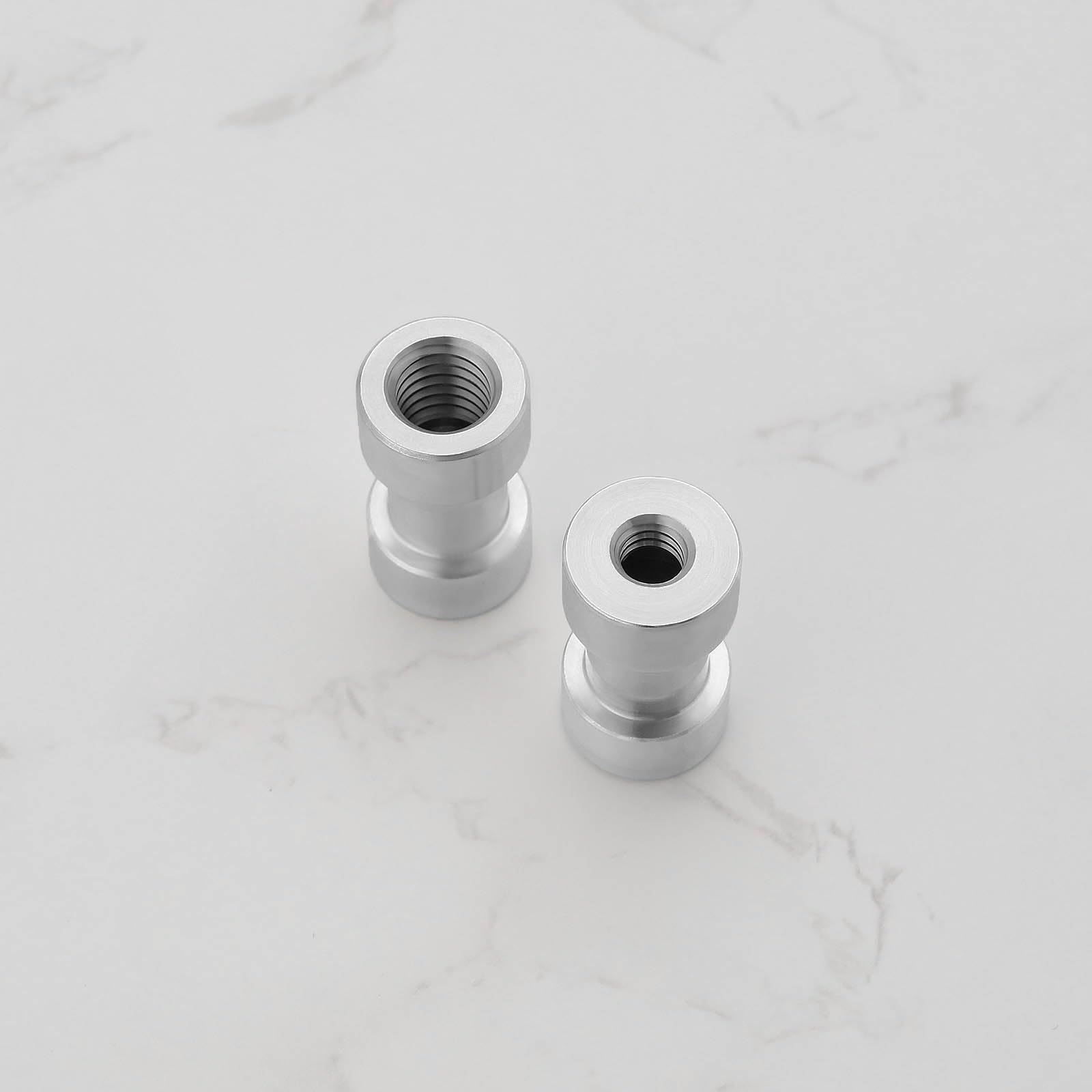 Adaptateur de Vis Femelle 1/4 "à 3/8" en Alliage d'aluminium Adaptateur de Conversion pour Support de Caméra Trépied Support de Convertisseur Fileté Argent 4 Pièces