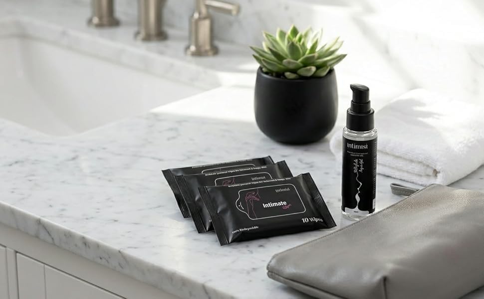 INTIMIST Daily Care combo | Water-Based Lubricant 50ml + Feminine Hygiene Wipes | pH Balanced | Aloe Vera & Chamomile-image-45
