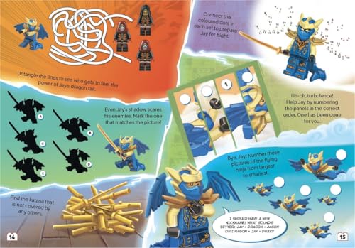Image of LEGO NINJAGO: Dragon Powers (with Dragon Jay minifigure and katana sword) (LEGO Minifigure Activity)