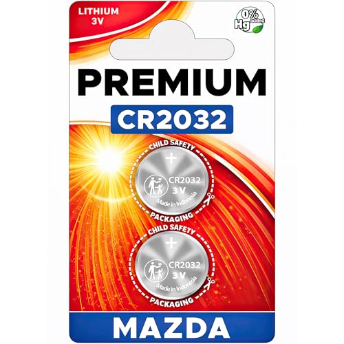 Key Fob Batteries Replacement CR2032 for Mazda (2019-2025) 3 6 CX-5 CX-30 CX-9 CX-50 CX-90 CX-3 CX-70 MX-5 Miata) Smart Remote