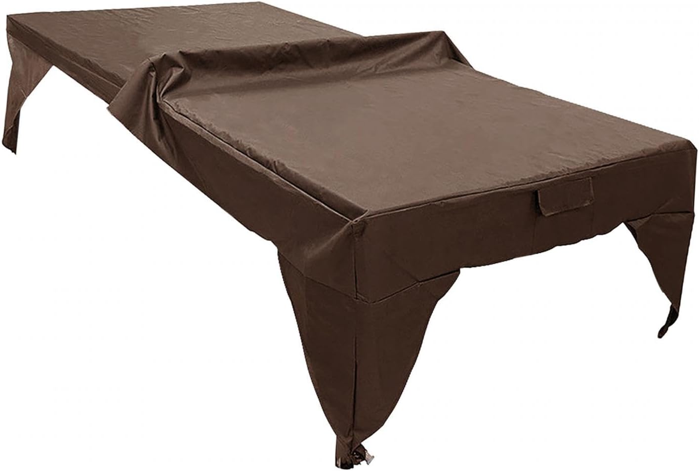 Ping Pong Table Storage Cover,Table Tennis Cover,All Season,Dust Guard Ping Pong Accessories Snooker Table Cover,for Outdoor, Brown