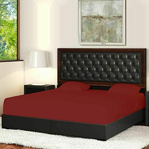 Noor's Collection - Plain Dyed Fitted Sheet - Soft Poly-Cotton Bed sheets - Soft Non-Iron Wrinkle Resistant fitted sheets - Brushed Cotton Fitted Sheet Single - Double - King & Super King Sizes