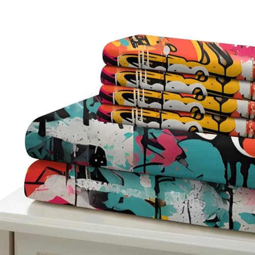 Housse de couette 260x220cm oiseaux éclatants avec fermeture éclair