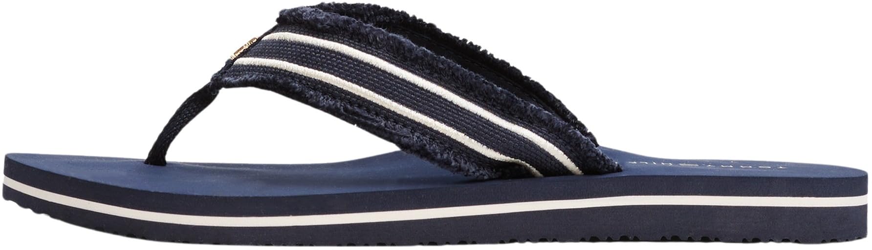 Tommy Hilfiger Women’s Beach Flip Flops, Blue (Space Blue), 4