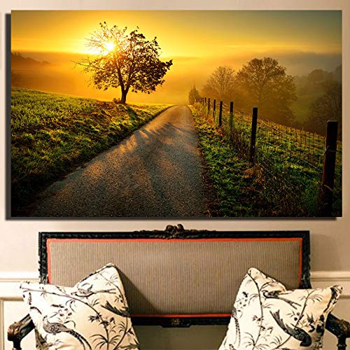 Toile coucher de soleil 70x100 cm grand format sans cadre | Qualité d'impression haute définition